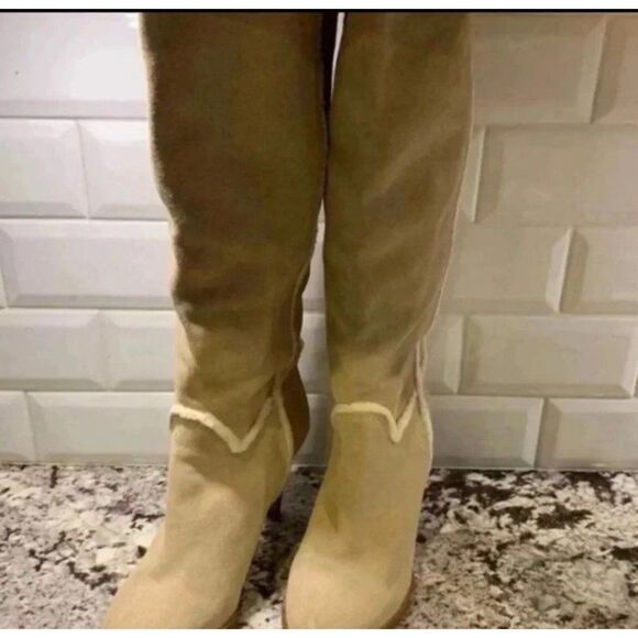 Banana Republic Suede Boots Size 7 - Picture 1 of 11